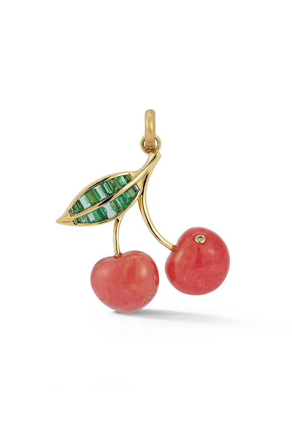Storrow Yellow Gold Cherry Charm