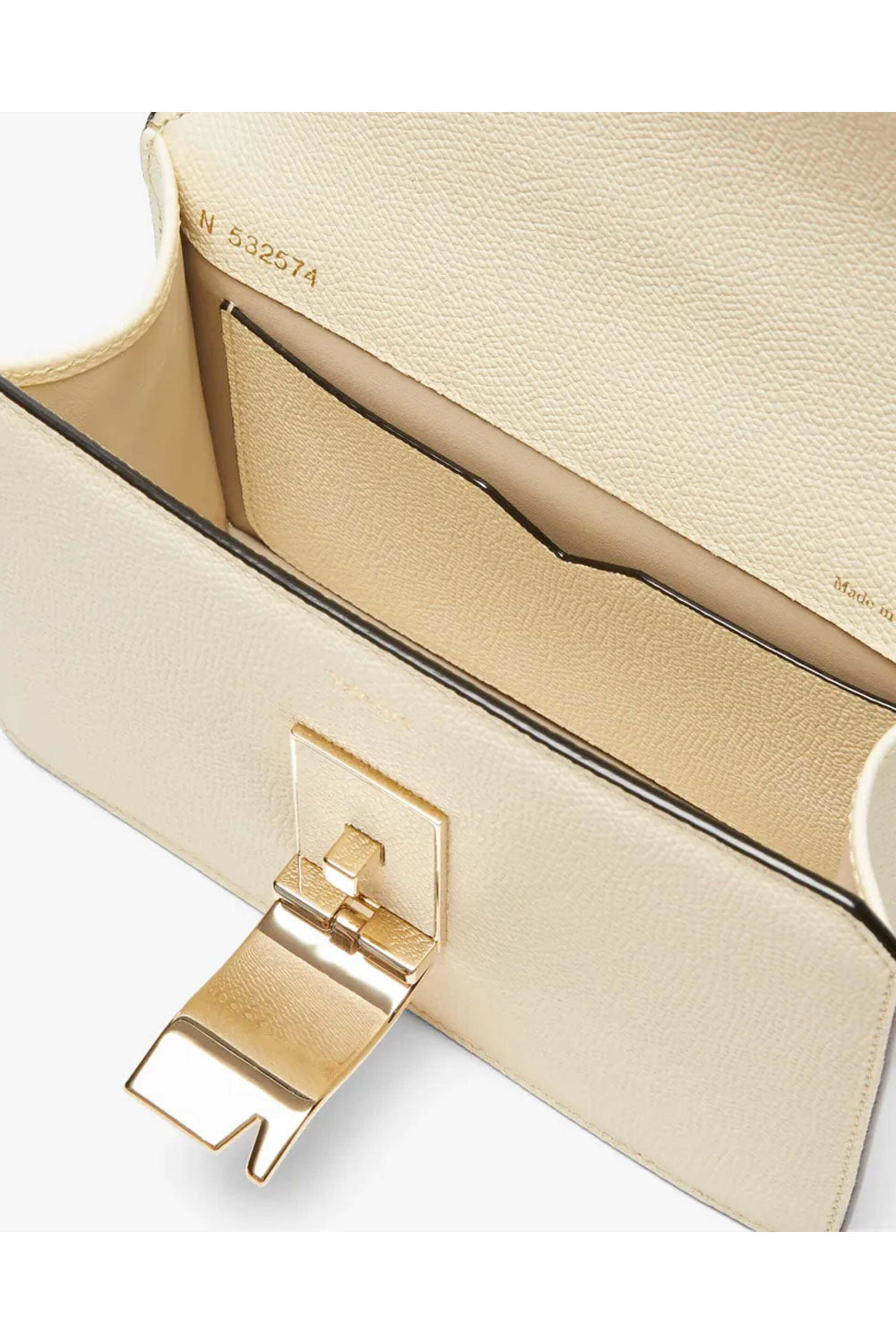 Valextra - Nolo Crossbody Mini Bag in Pergamena White