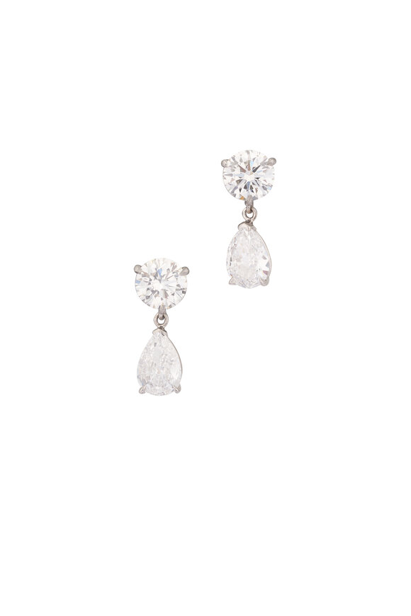 Lowy & Co Brilliant Cut Diamond Earrings - view 1