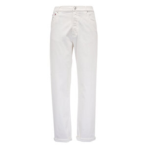 Brunello Cucinelli - White Five Pocket Iconic Fit Jean