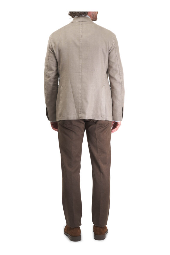 Marco Pescarolo Brown Wool Five Pocket Pant - view 4