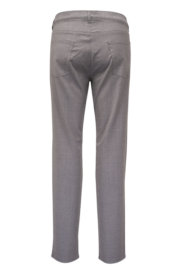 Maurizio Baldassari Light Gray Flannel Five Pocket Pant - view 3