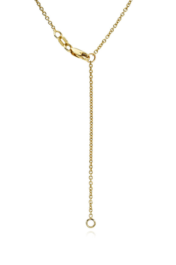 Dru - Diamond "T" Charm Necklace