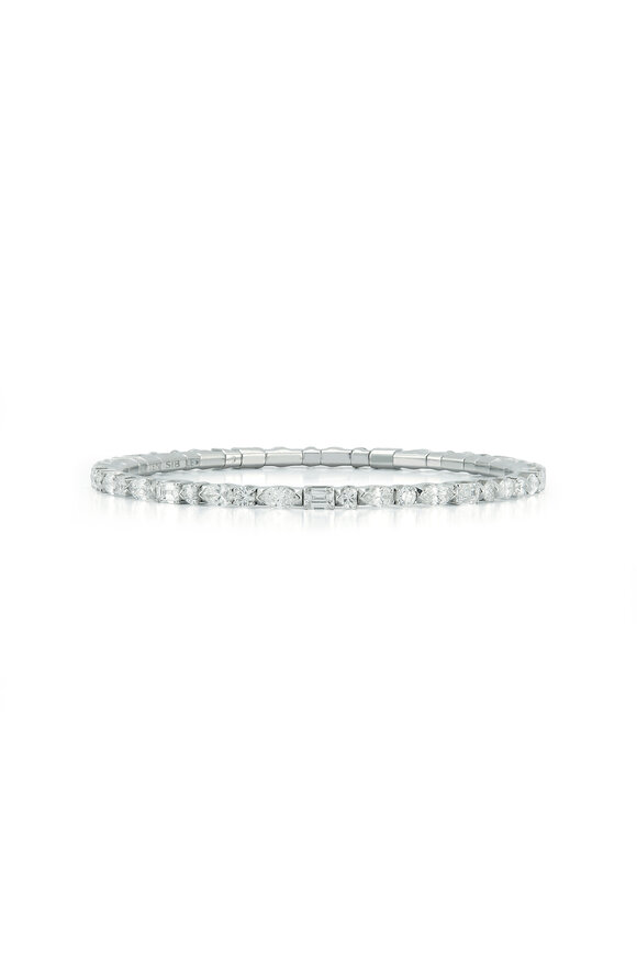 Demeglio Fancy 6.5CT Diamond Stretch Tennis Bracelet 