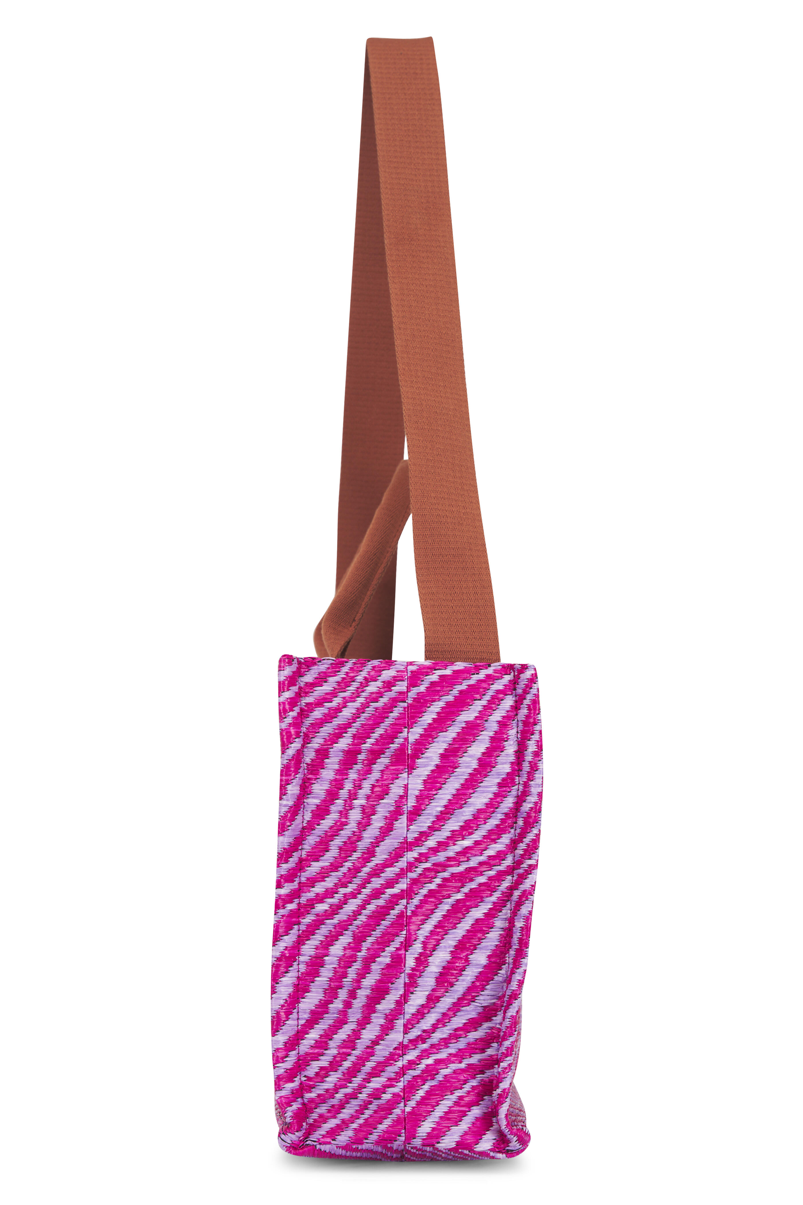 Marni - Small Cassis Wavy Raffia Tote - view 4