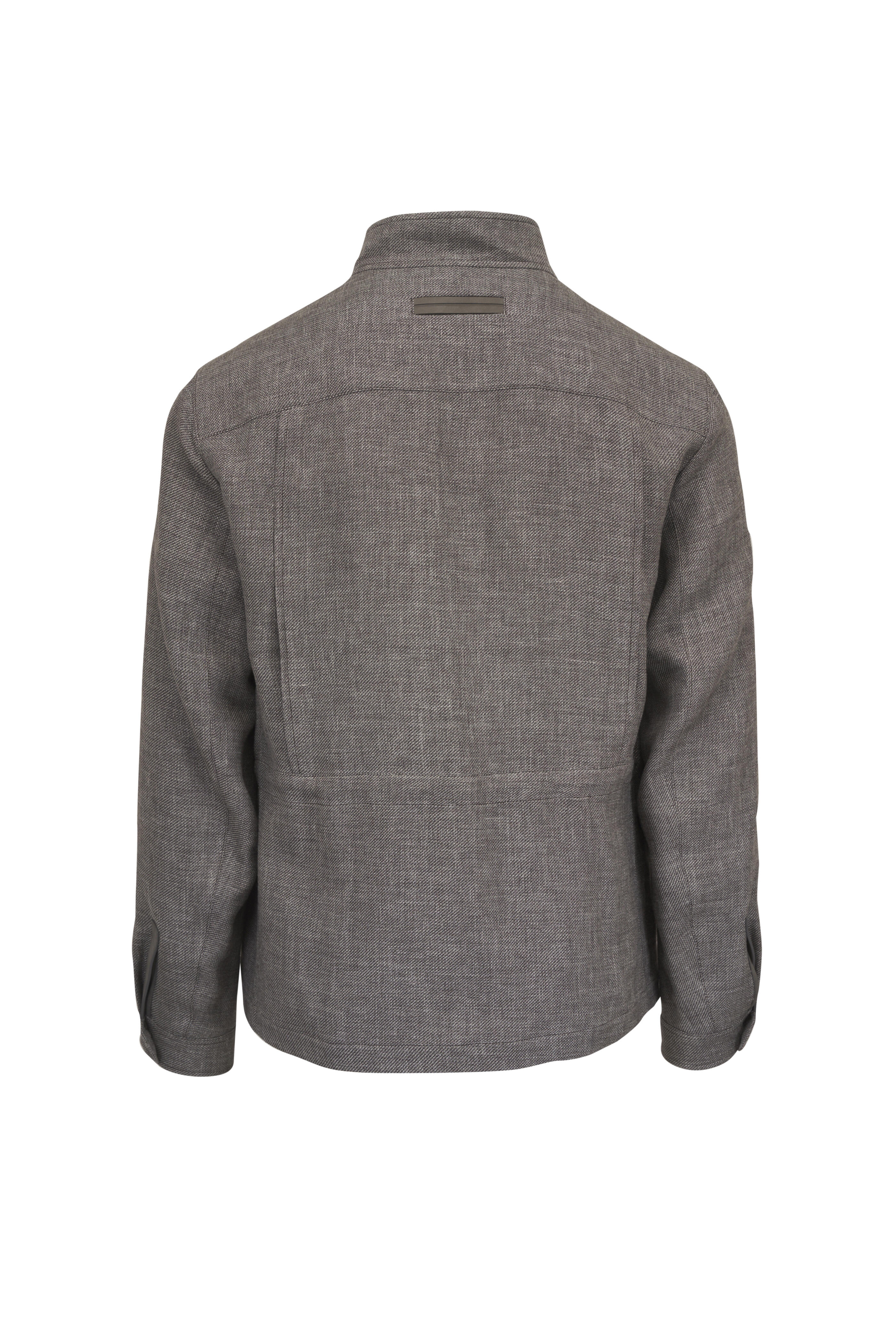 Zegna - Brown Cashmere, Linen & Silk Field Jacket