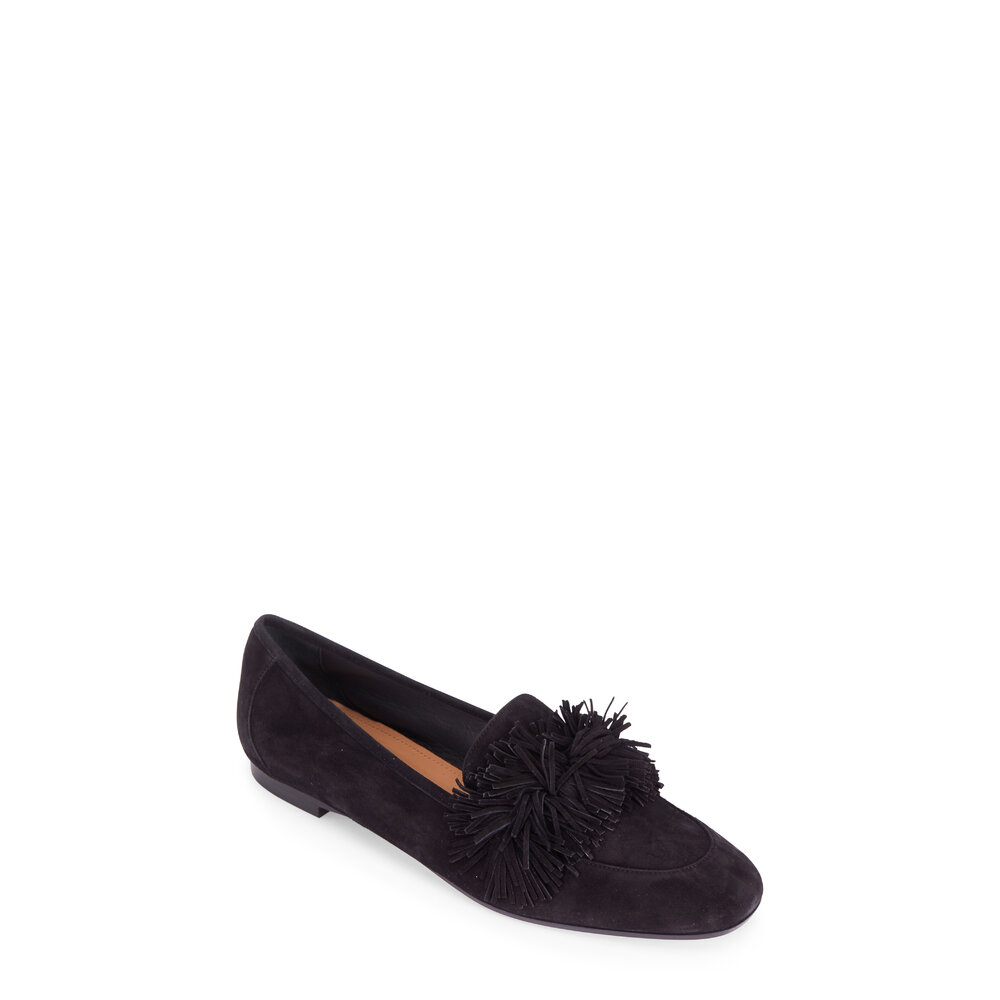 AQUAZZURA ブラックレザー ミュール AQUAZZURA | ミュール＆サボサンダル ブラック レディース | YOOX