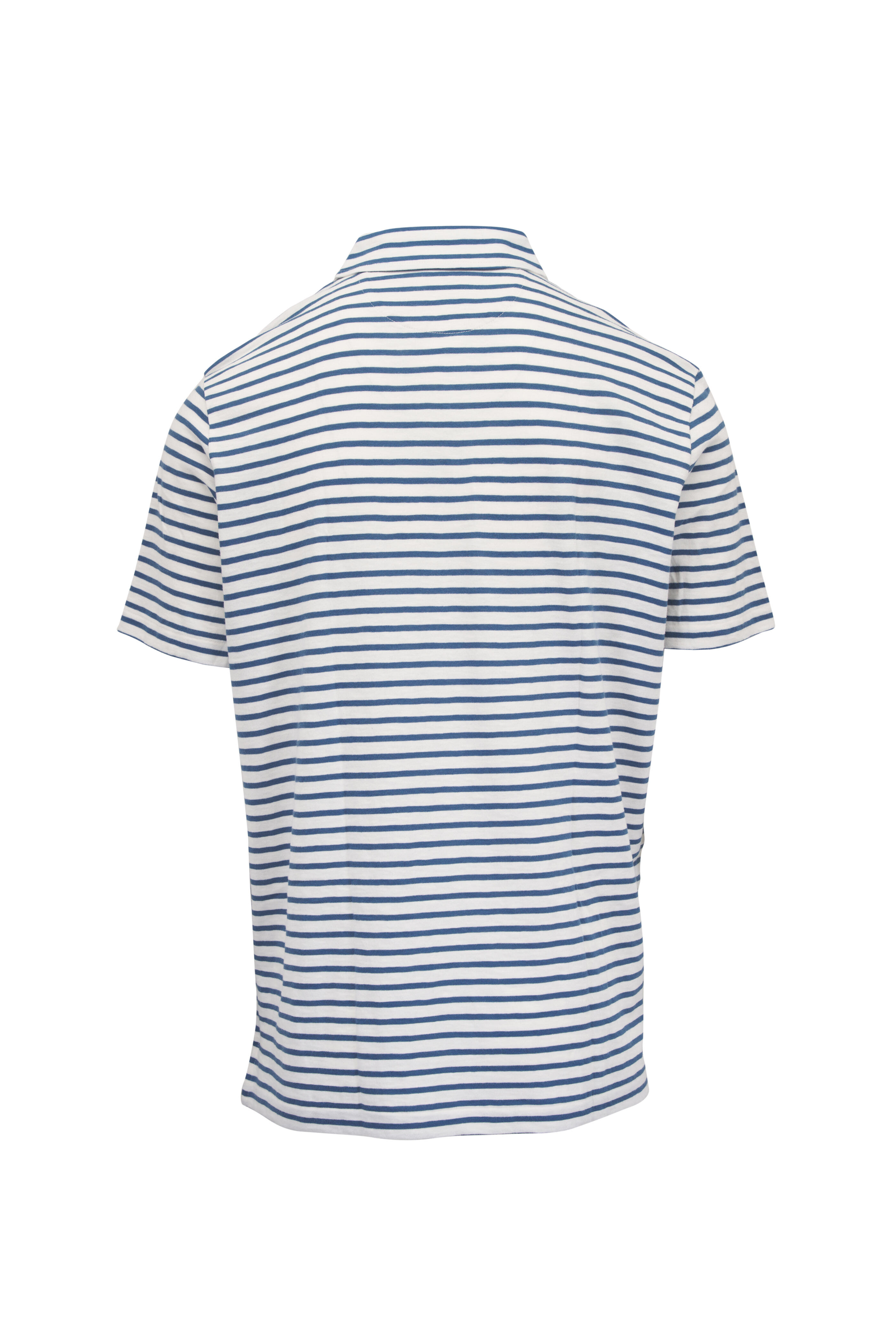 Faherty Brand - Sunwashed Ivory Breton Stripe Polo