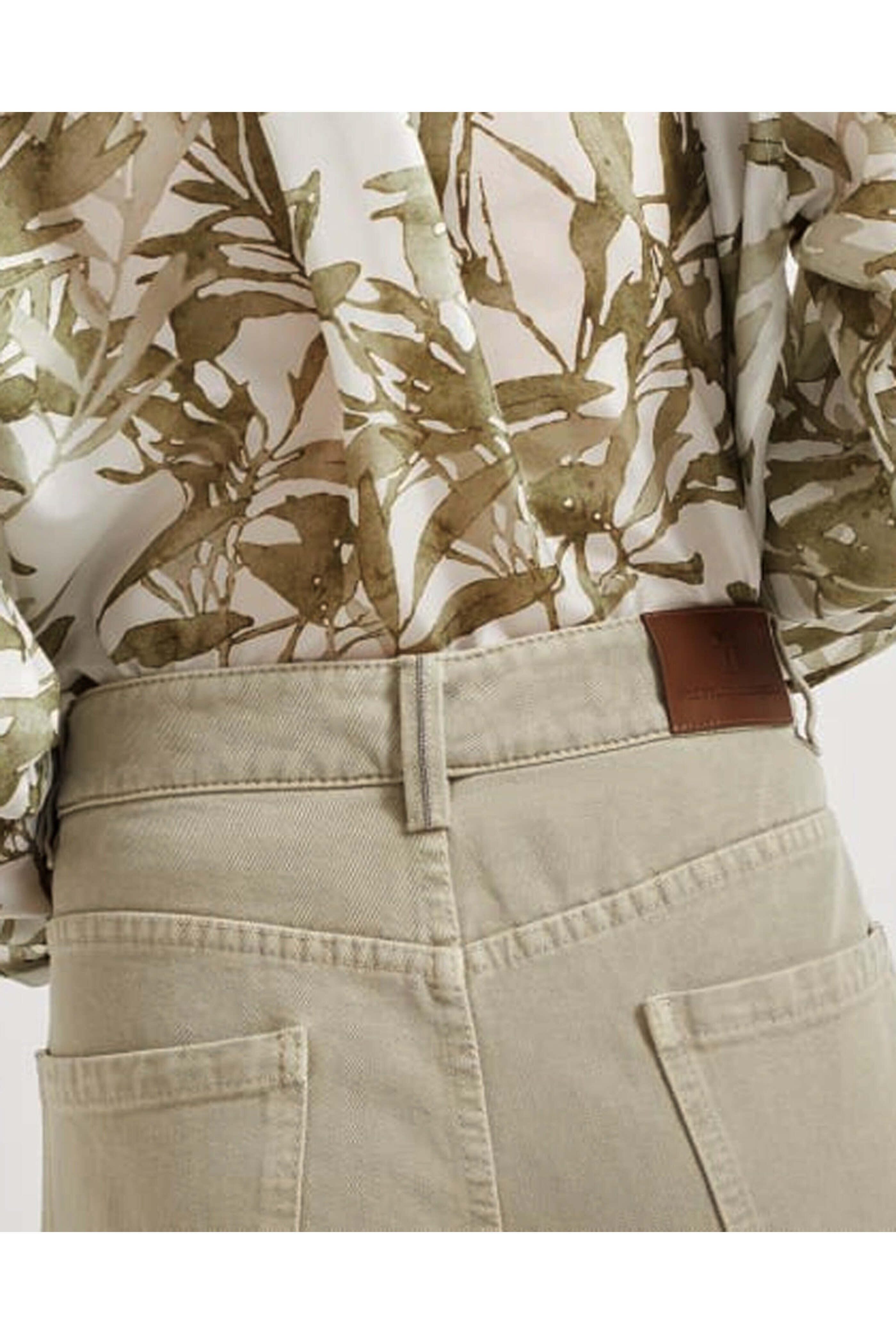 Brunello Cucinelli - Straight Leg Jean in Sage | Mitchell Stores