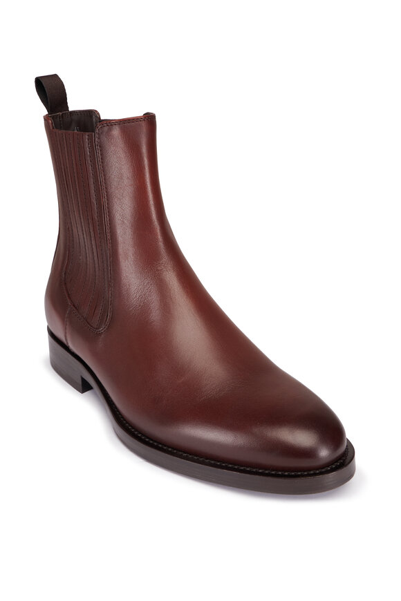 Brunello Cucinelli Copper Leather Chealsea Boot - view 1