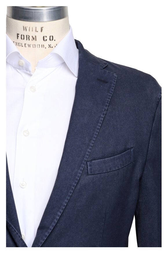 Boglioli Denim Blue Wool Sportcoat