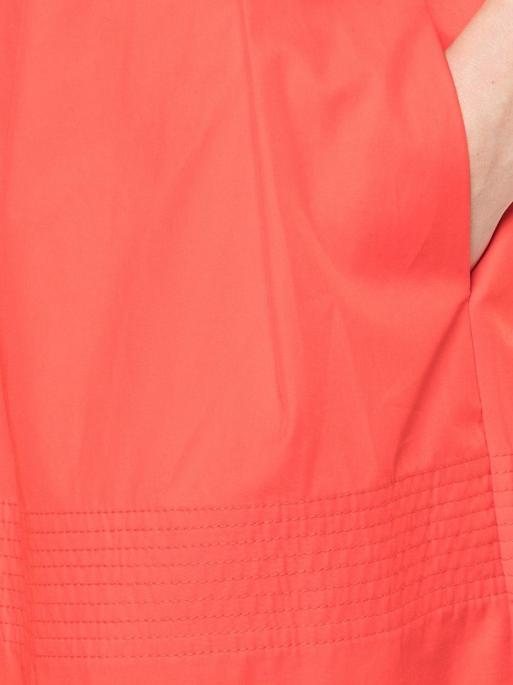 CO Collection - Vermilion Pleated Midi Skirt