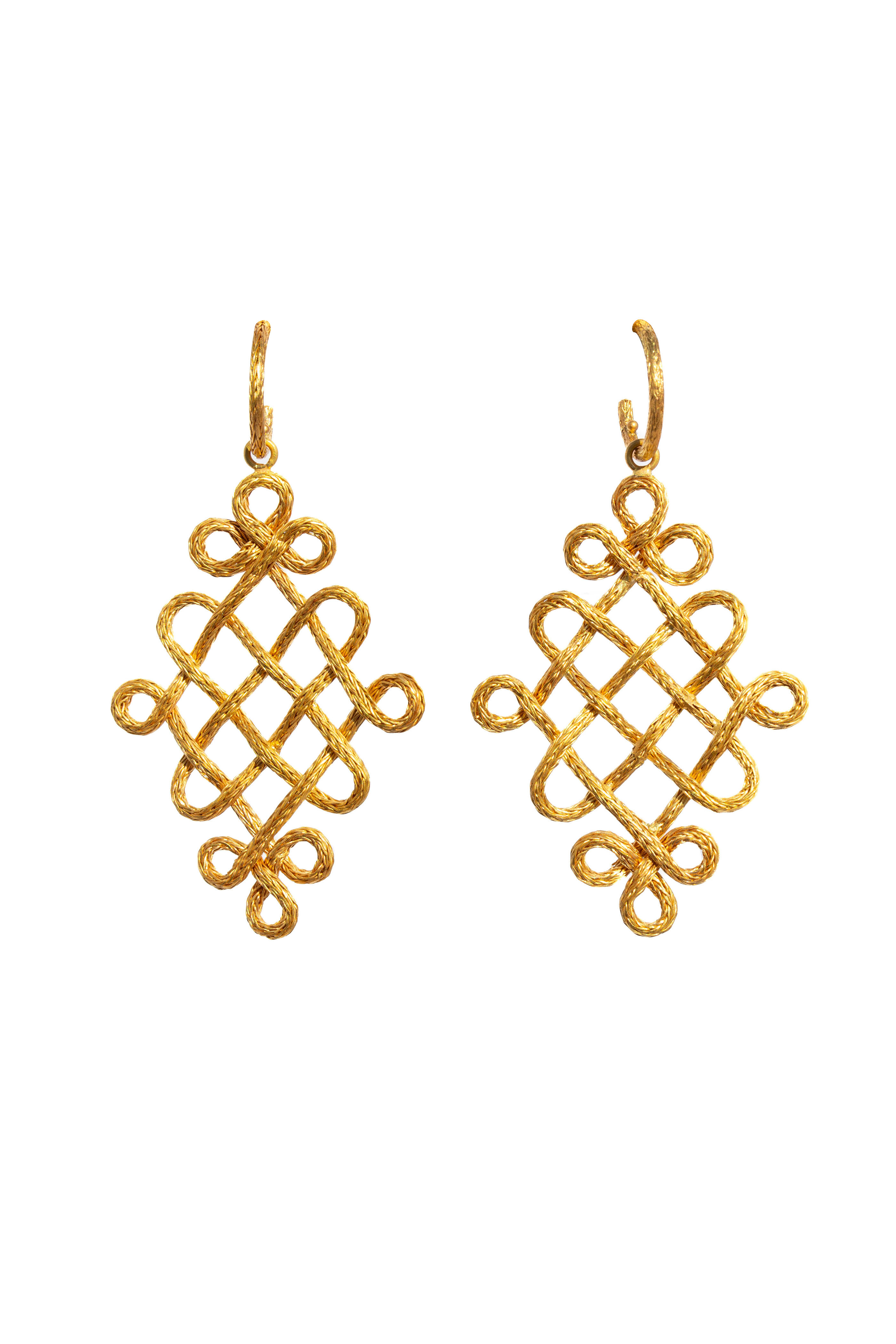Marie-Hélène De Taillac - Woven Arabesque Chandelier Earrings