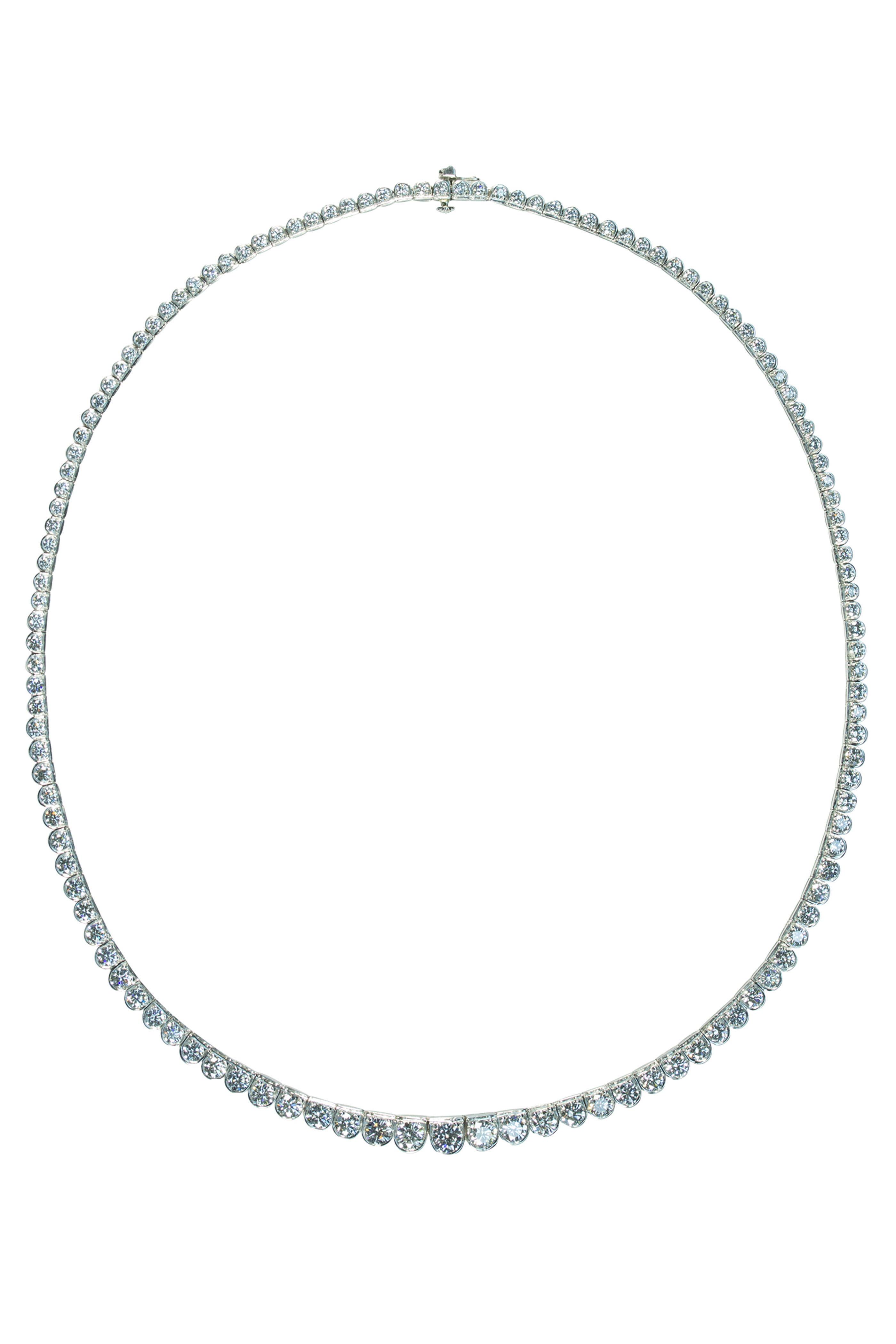 Oscar Heyman - Platinum Diamond Necklace | Mitchell Stores