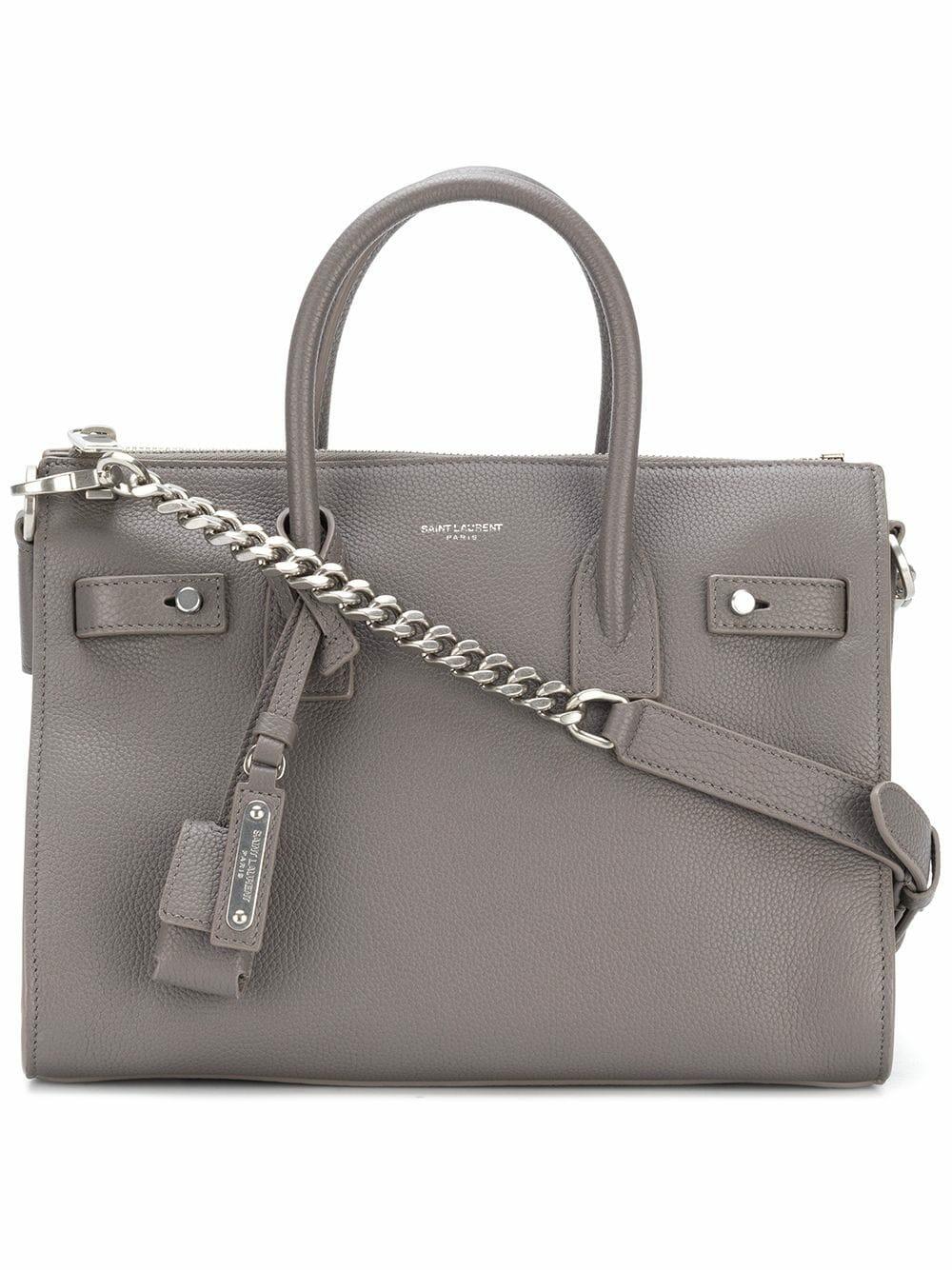 Saint Laurent - Baby Sac De Jour Fog Grained Leather Tote