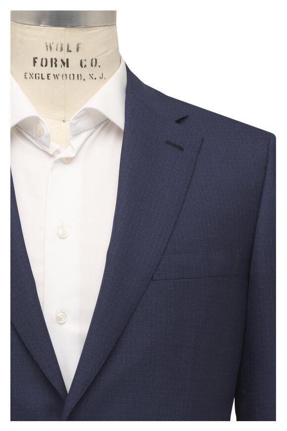 Brioni Dark Blue Wool & SIlk Suit