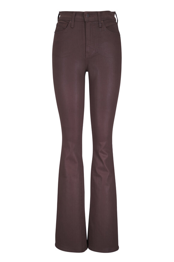 Veronica Beard Beverly Espresso Coated Skinny Flare Jean - view 1