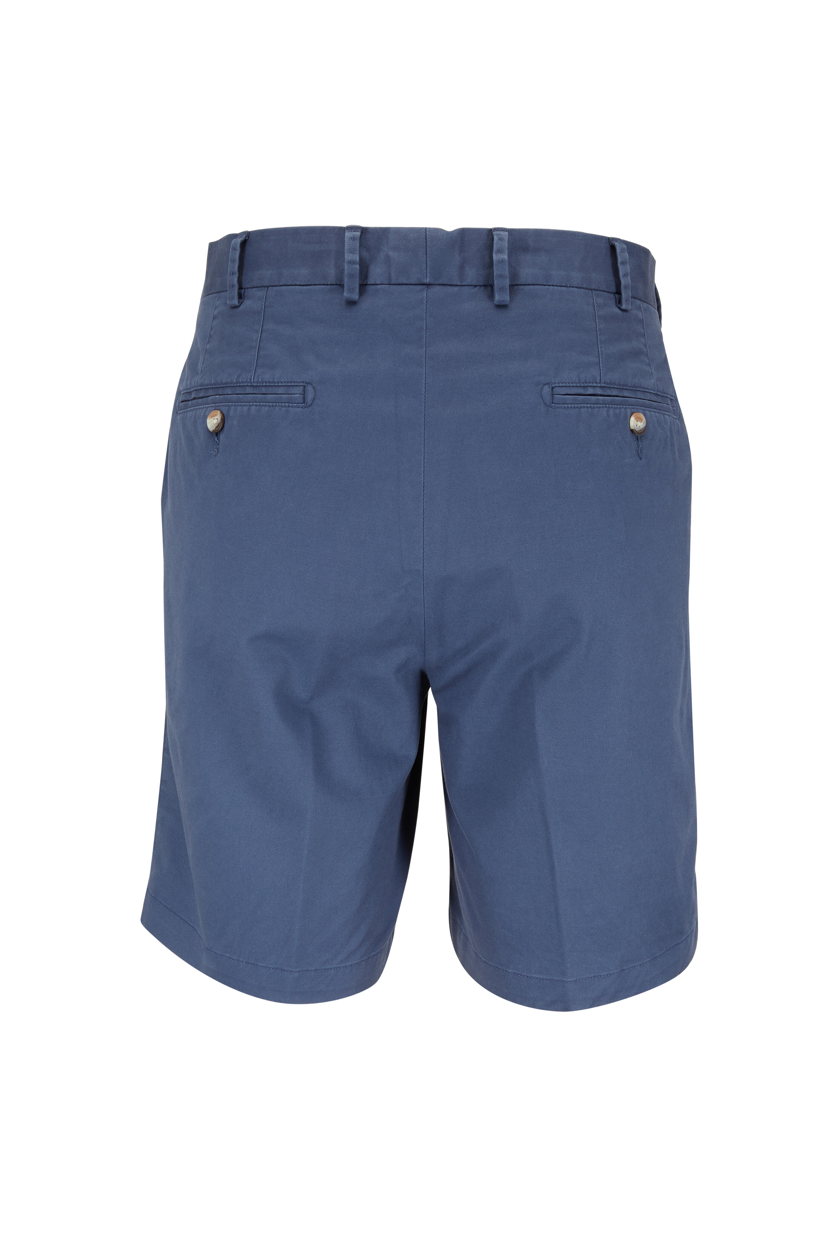 Peter Millar - Navy Blue Soft Wash Stretch Twill Shorts - view 2
