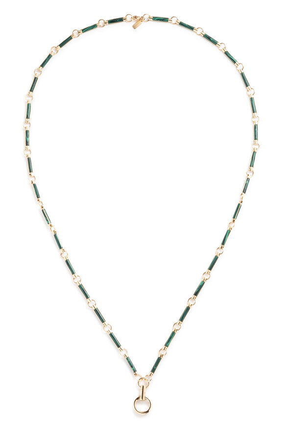 Foundrae 18k Yellow Gold Element Hanging Clockweight Chain