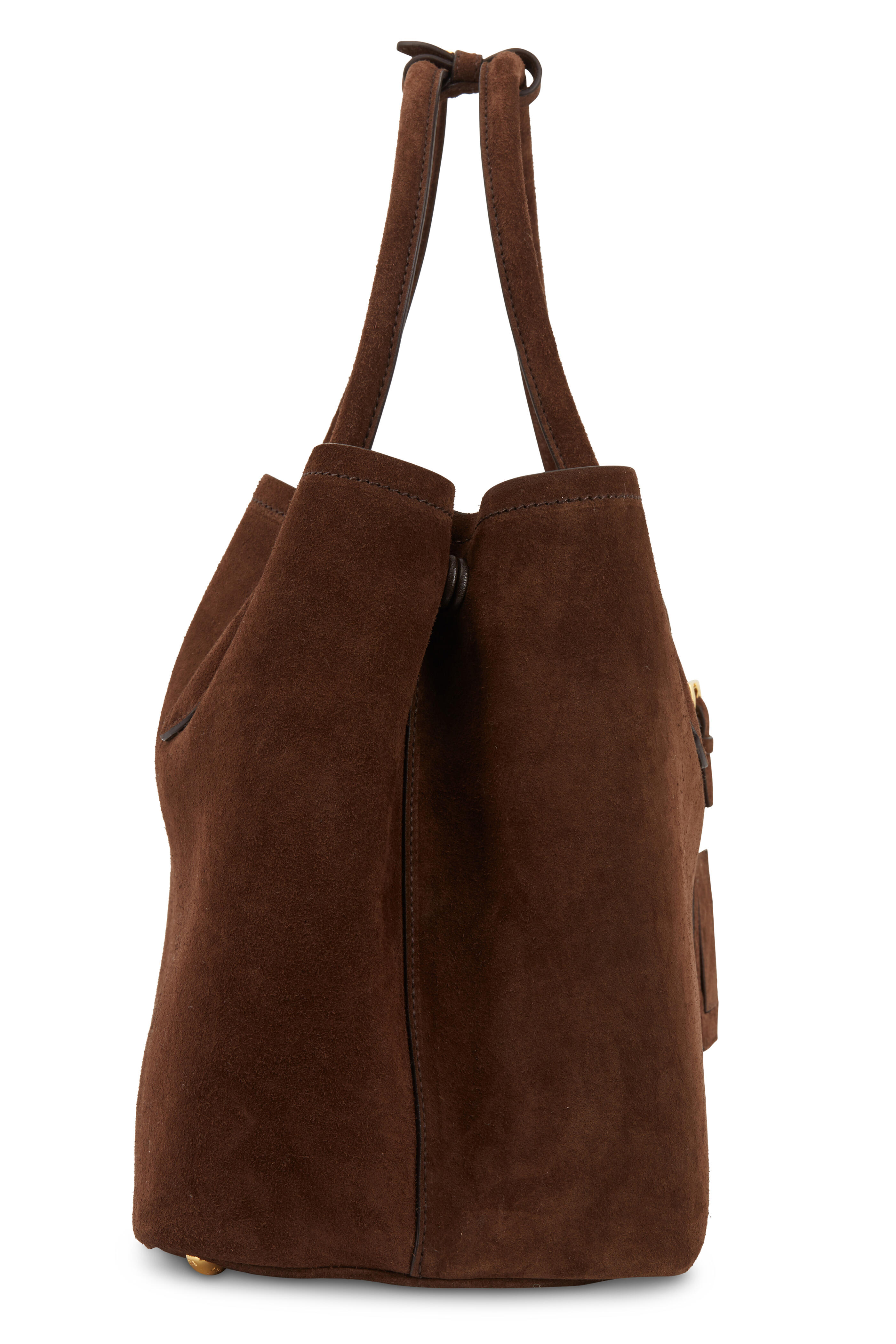 Dark brown suede clearance handbags