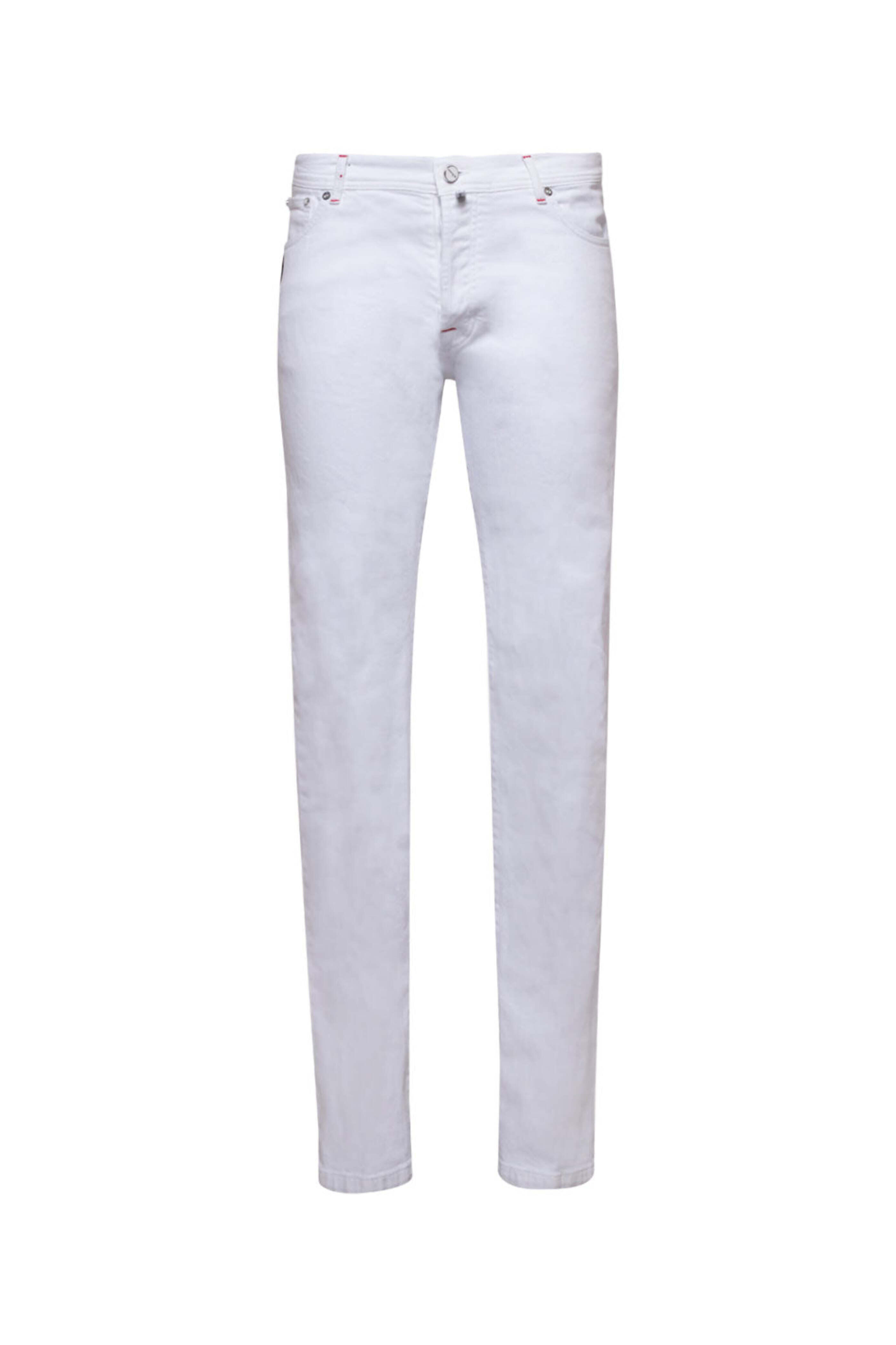 Kiton - White 5 Pocket Pant | Mitchell Stores