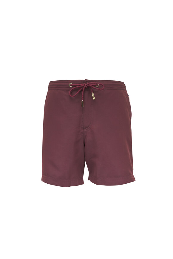 Orlebar Brown Bulldog Damson Stripe Swim Trunks