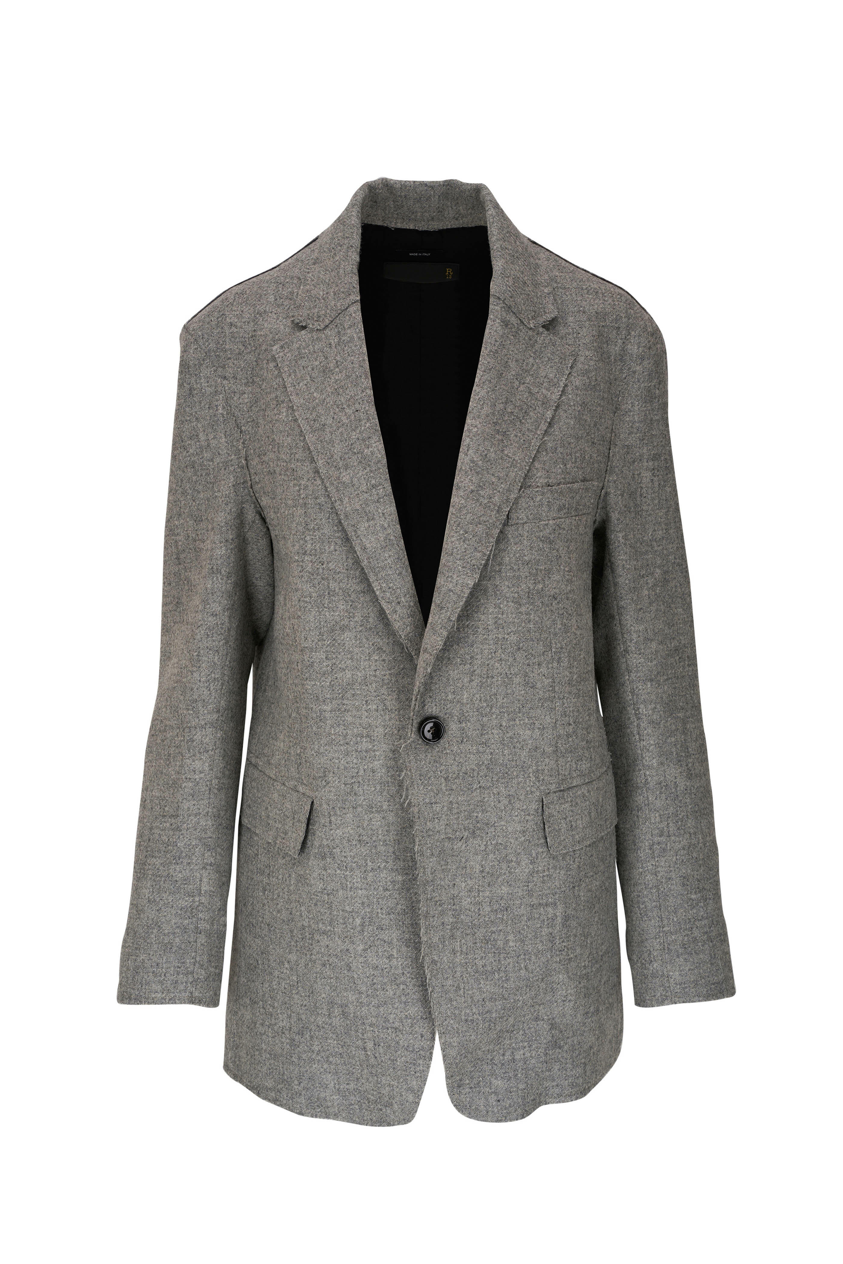 Heather gray outlet blazer