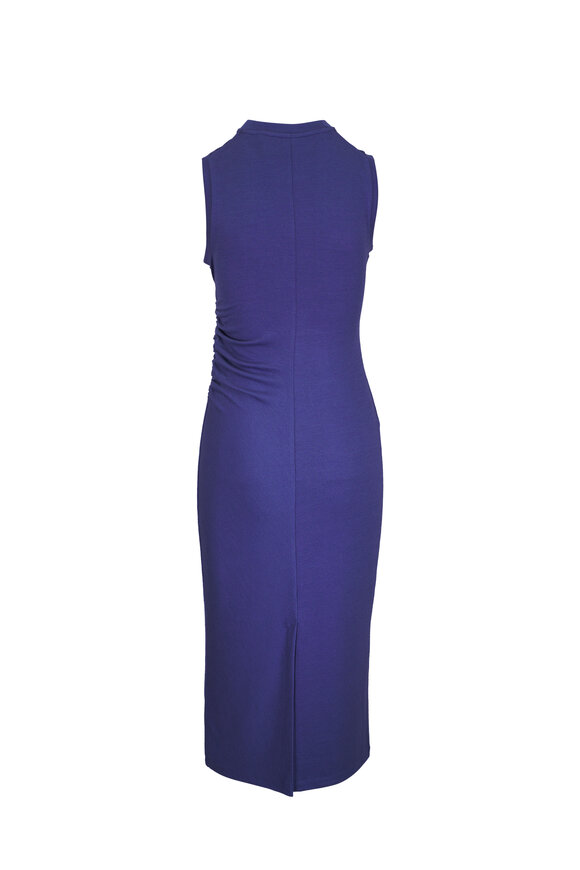 Vince - Dark Periwinkle Sleeveless Waist Gather Dress