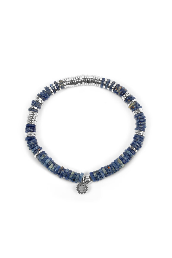 Tateossian - Sodalite Classic Disc Stretch Bracelet