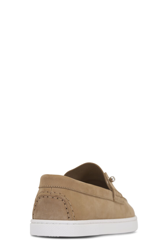 Christian Louboutin Chambeliboat Donna Beige Suede Loafer - view 4