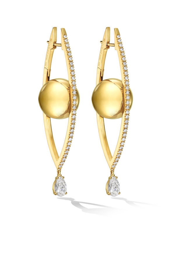 Cadar Large Reflections Diamond Earrings