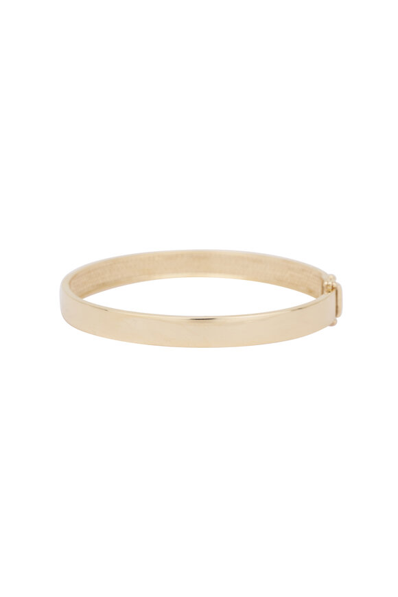 Kai Linz 14k Yellow Gold Scintillate White Diamond Bangle - view 2