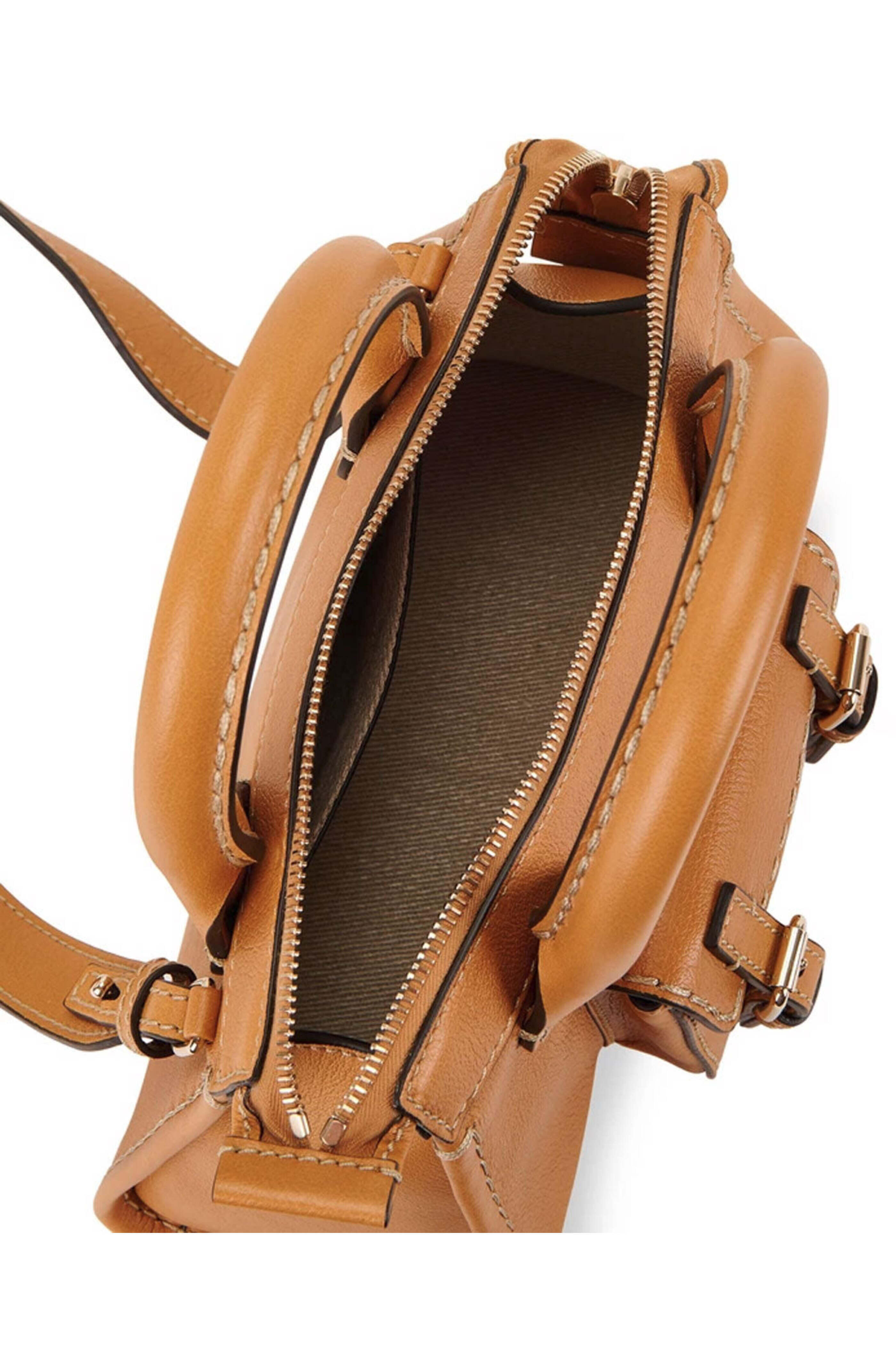 Chloé - Edith Mini Satchel Bag in Autumnal Brown - view 3