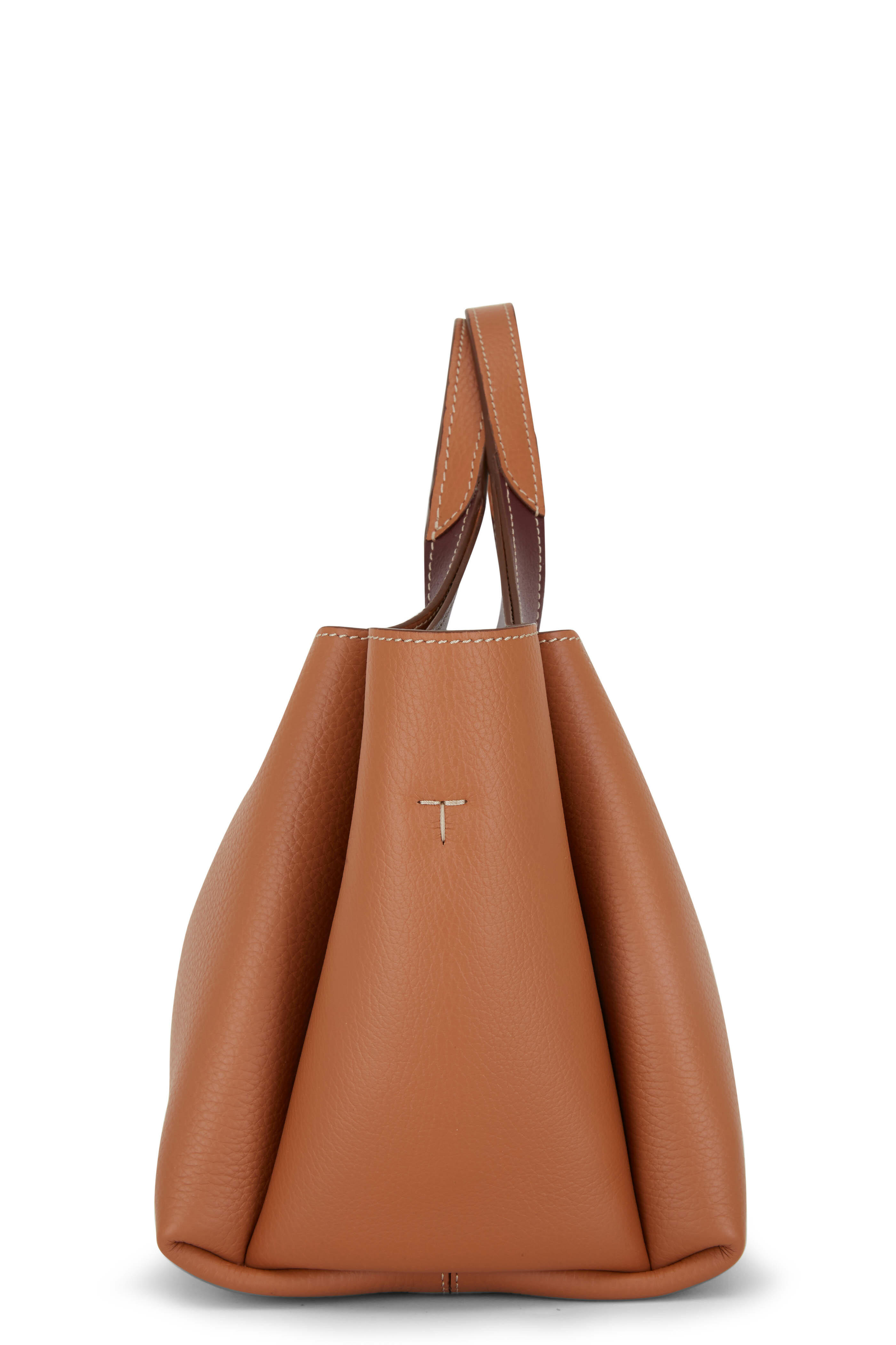 Tod's - Kenia Brown Pebble Leather Crossbody | Mitchell Stores