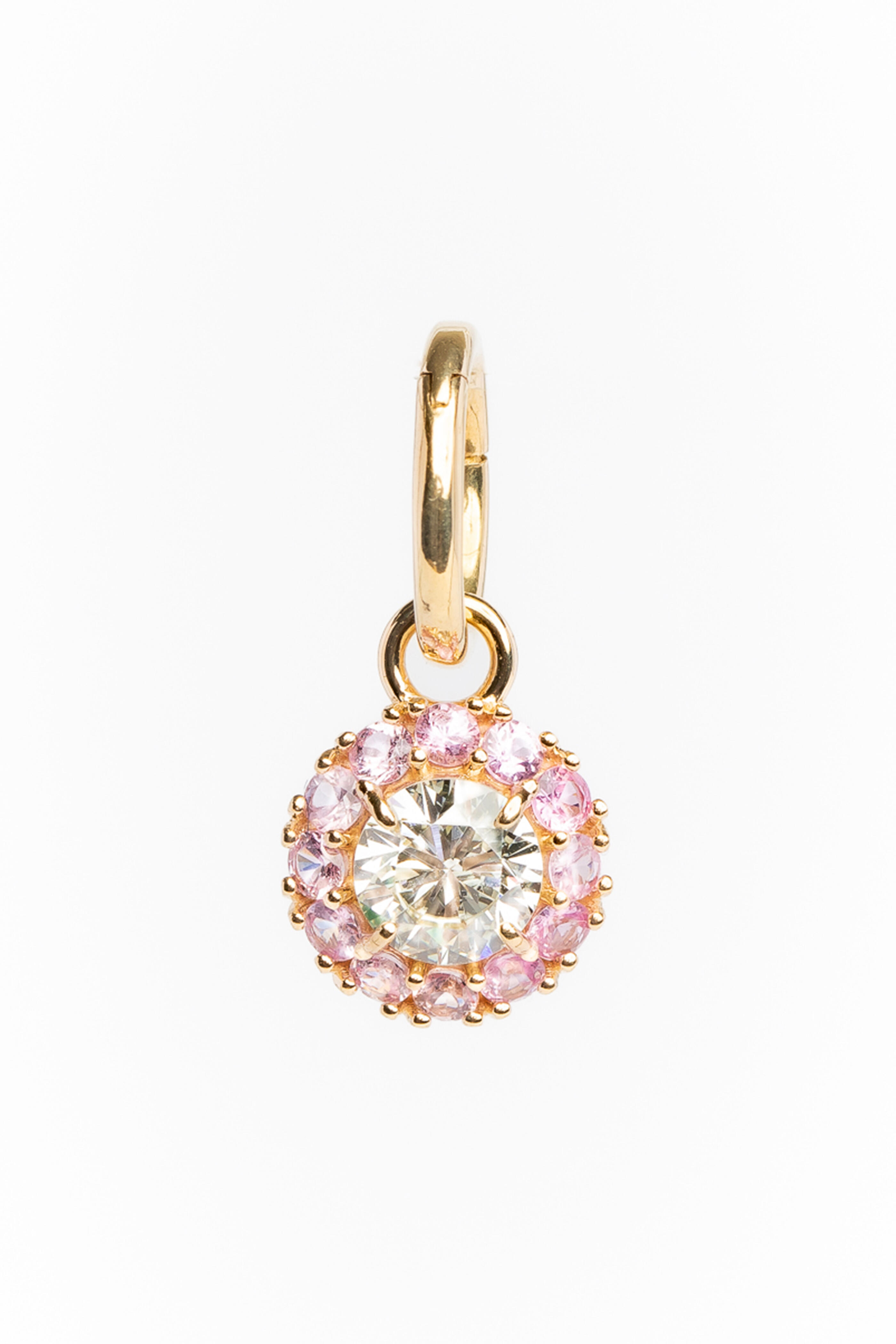 Genevieve Lau - 14k Yellow Gold Diamond & Sapphire Dallas Charm
