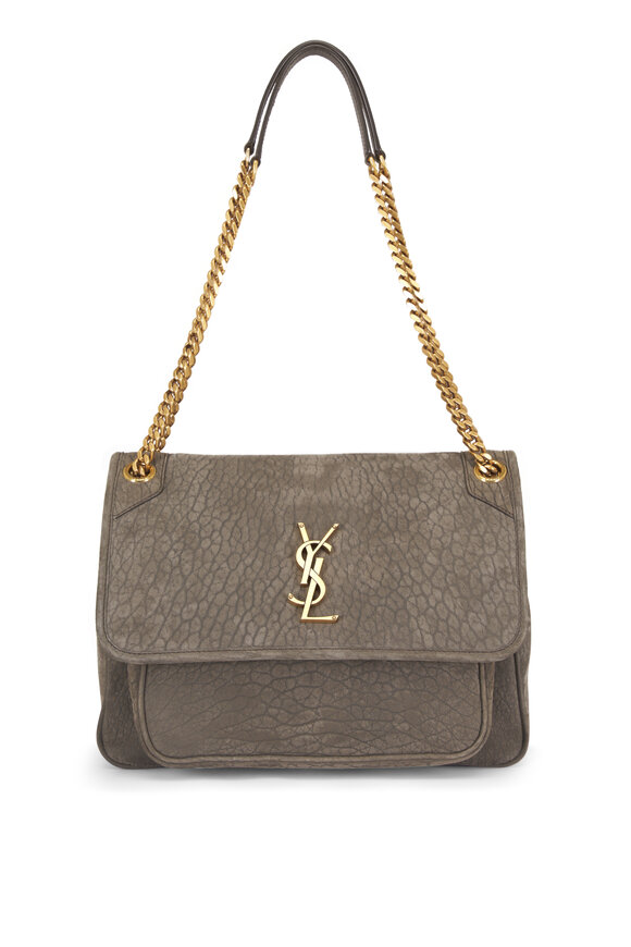 Saint Laurent Medium Niki Zinc Soft Bone Leather Shoulder Bag - view 1