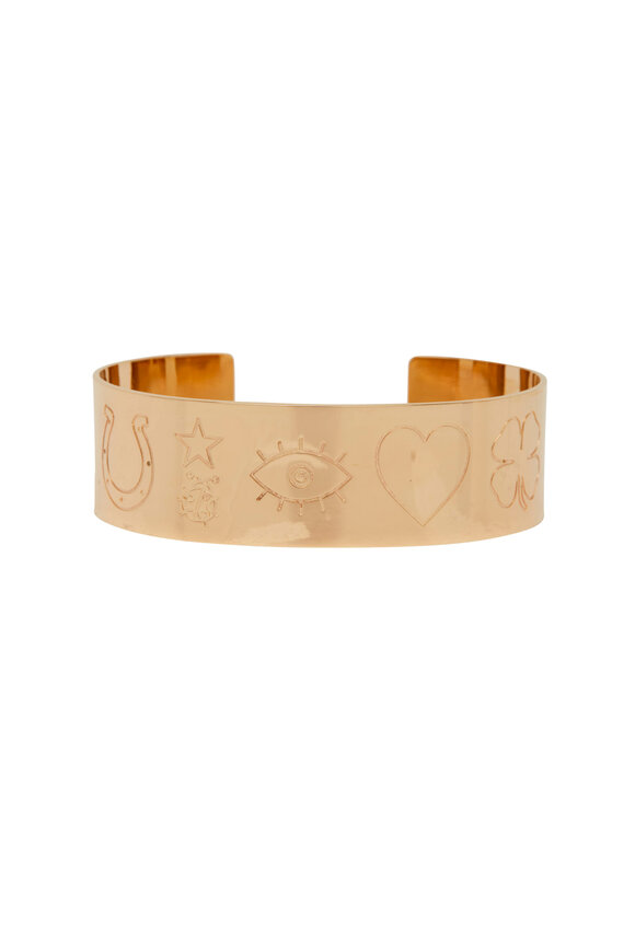 Genevieve Lau Lucky Charms Yellow Gold XL Cuff