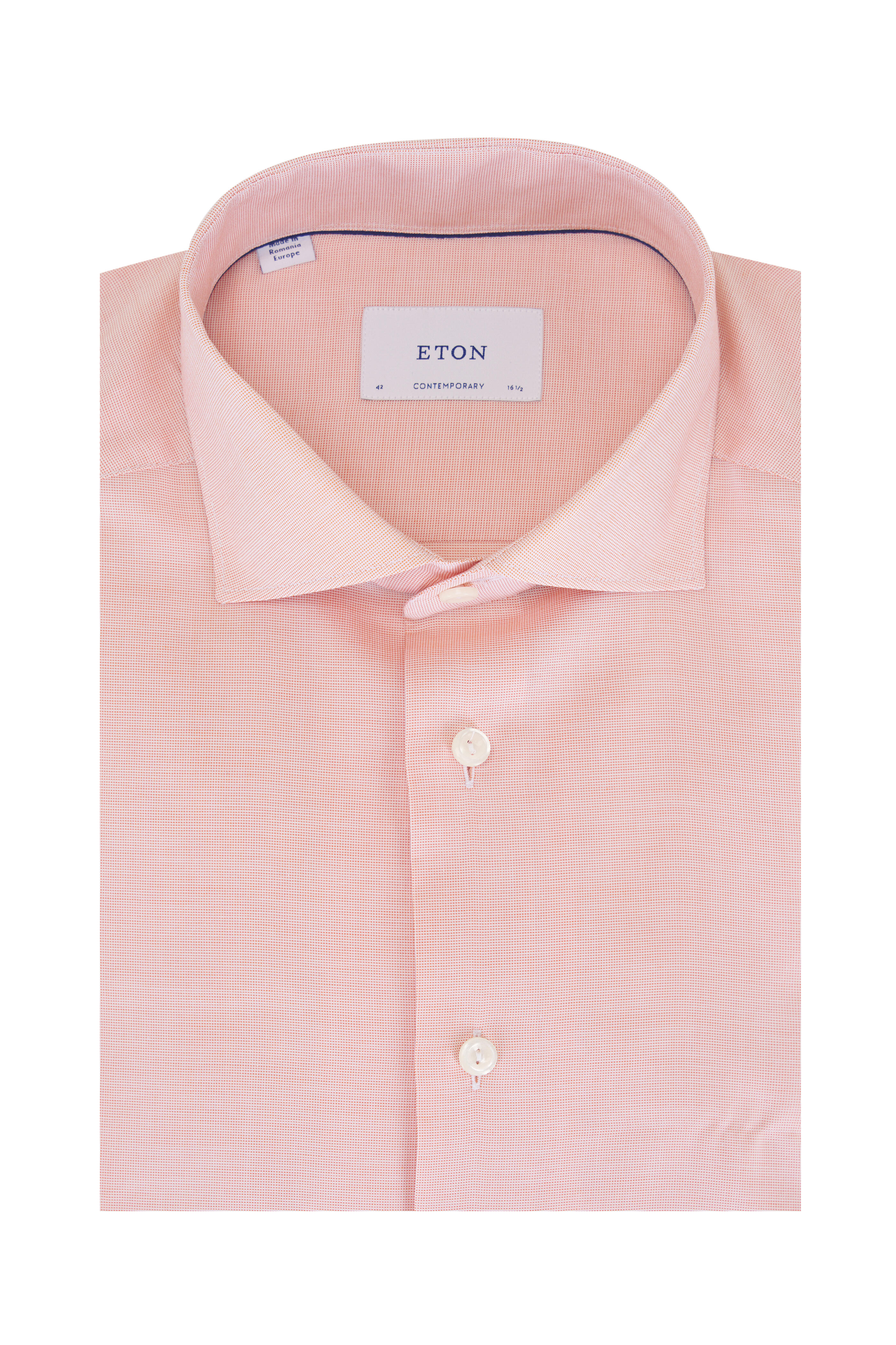 Eton - Orange Cotton Dress Shirt