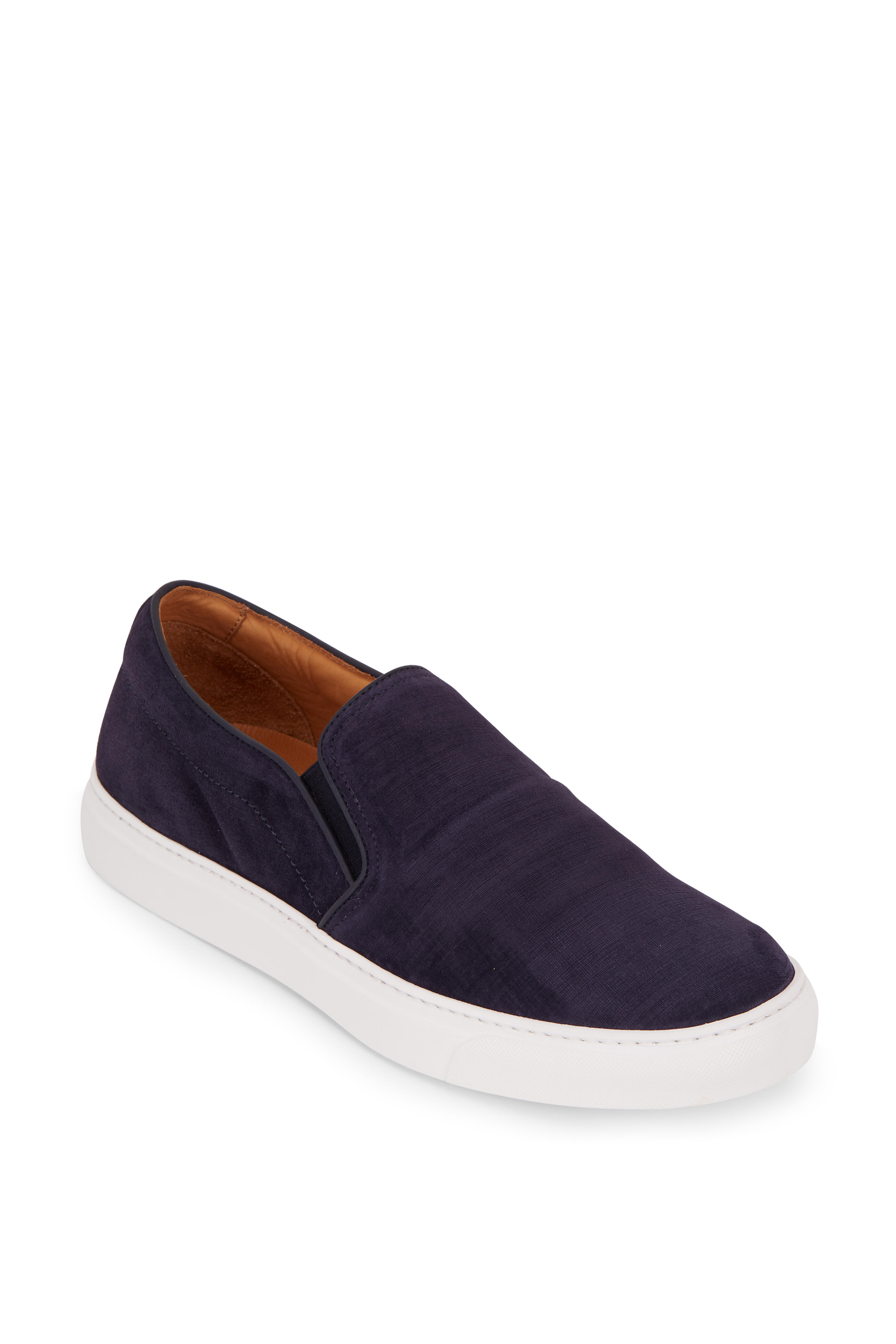 To Boot New York - Cordoba Blue Suede & Denim Slip-On Sneaker