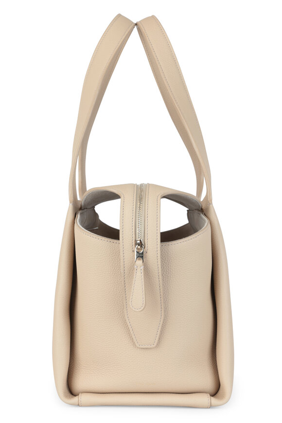 The Row - TR1 Natural Leather Small Tote Bag