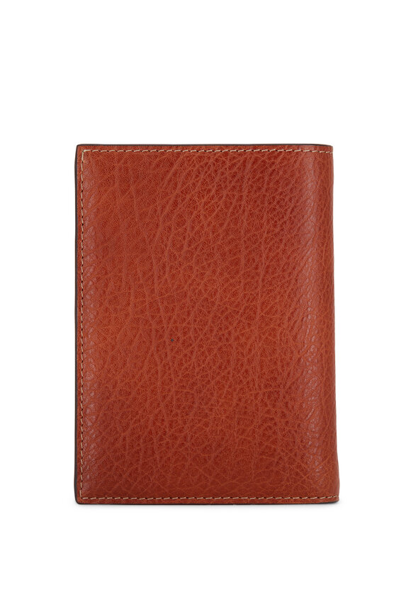 Brunello Cucinelli - Brown Grained Leather Card Holder