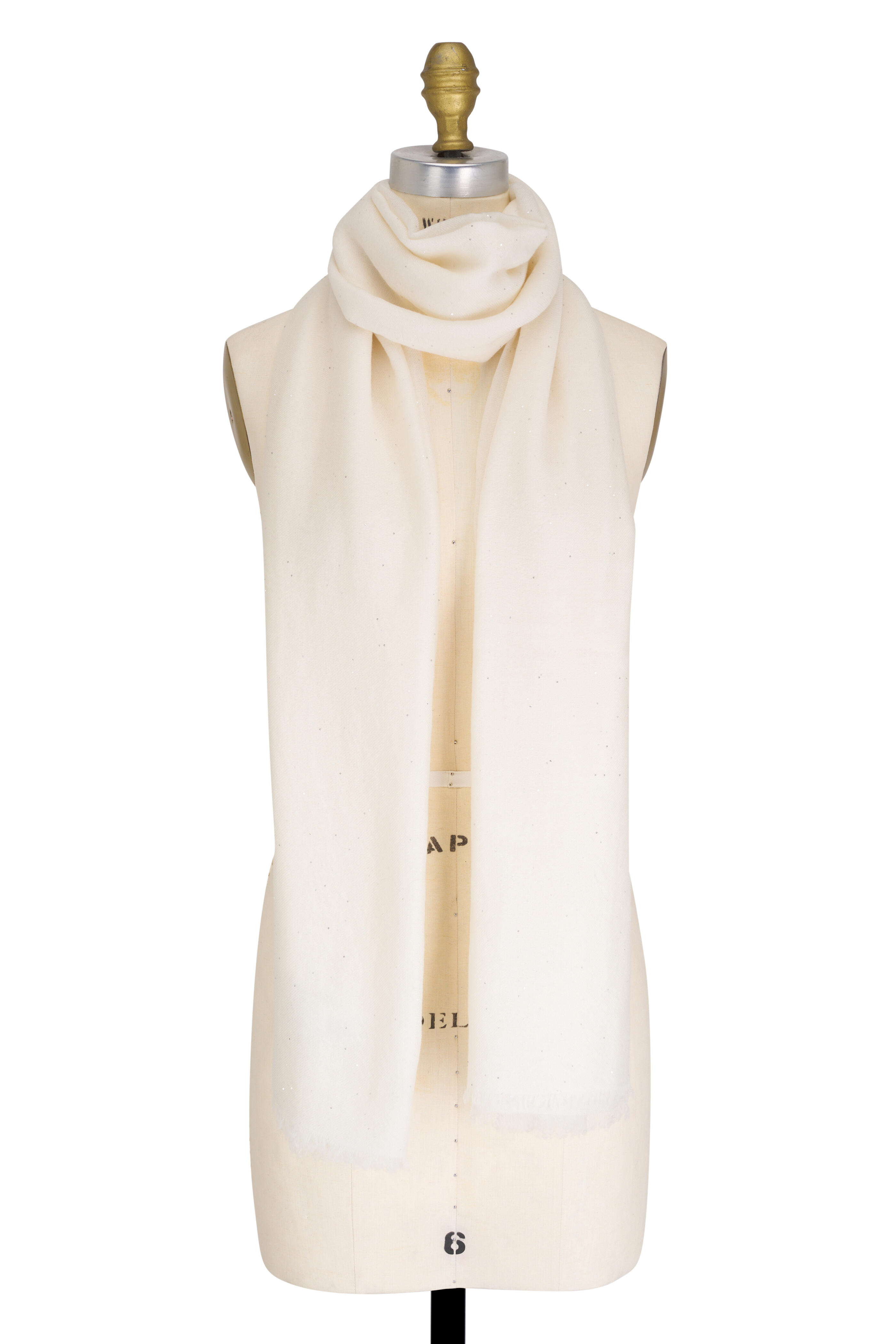 Lafayette 148 New York - Ivory Mini Sequin Shawl