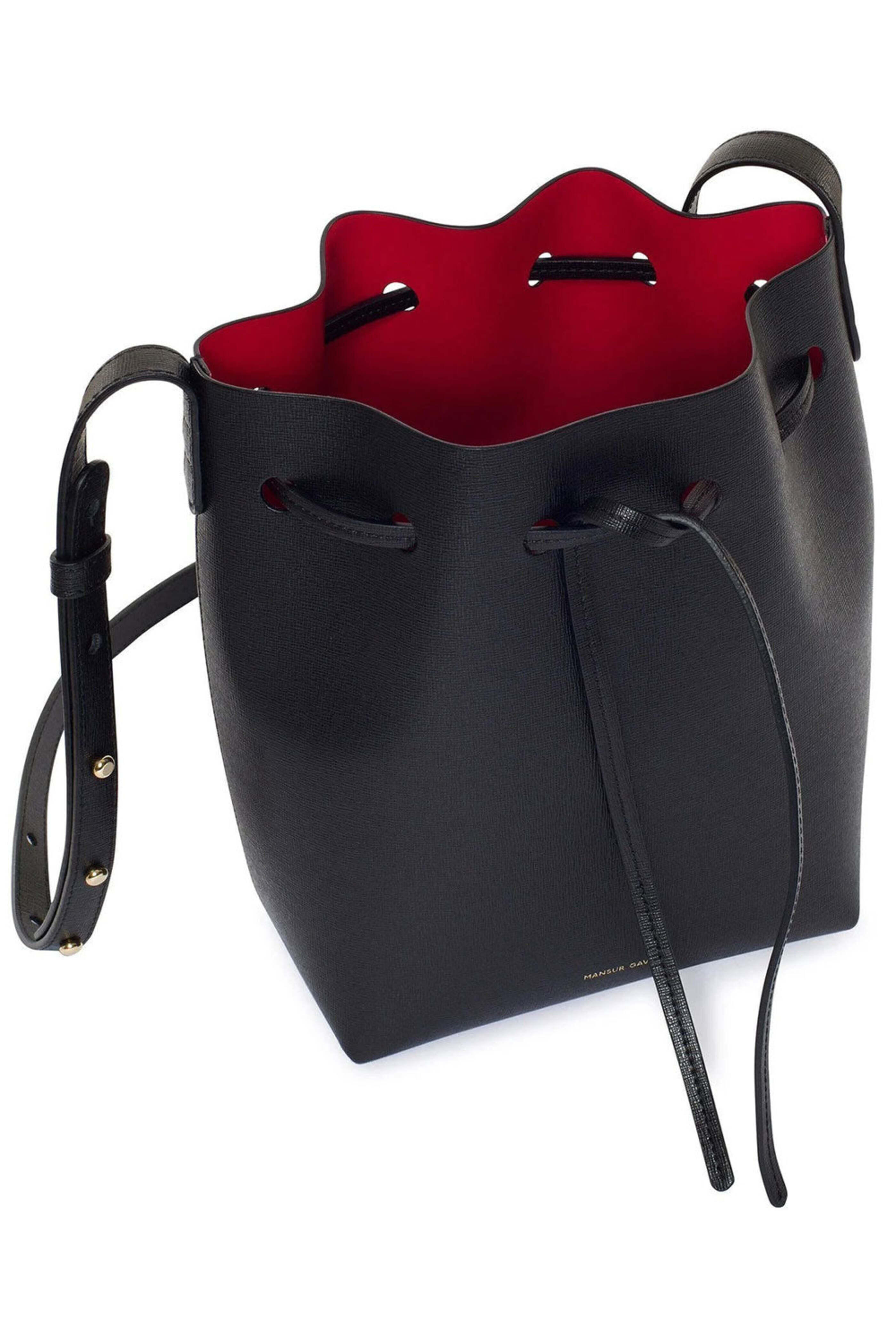 Mansur Gavriel - Mini Bucket Bag in Black Flamma