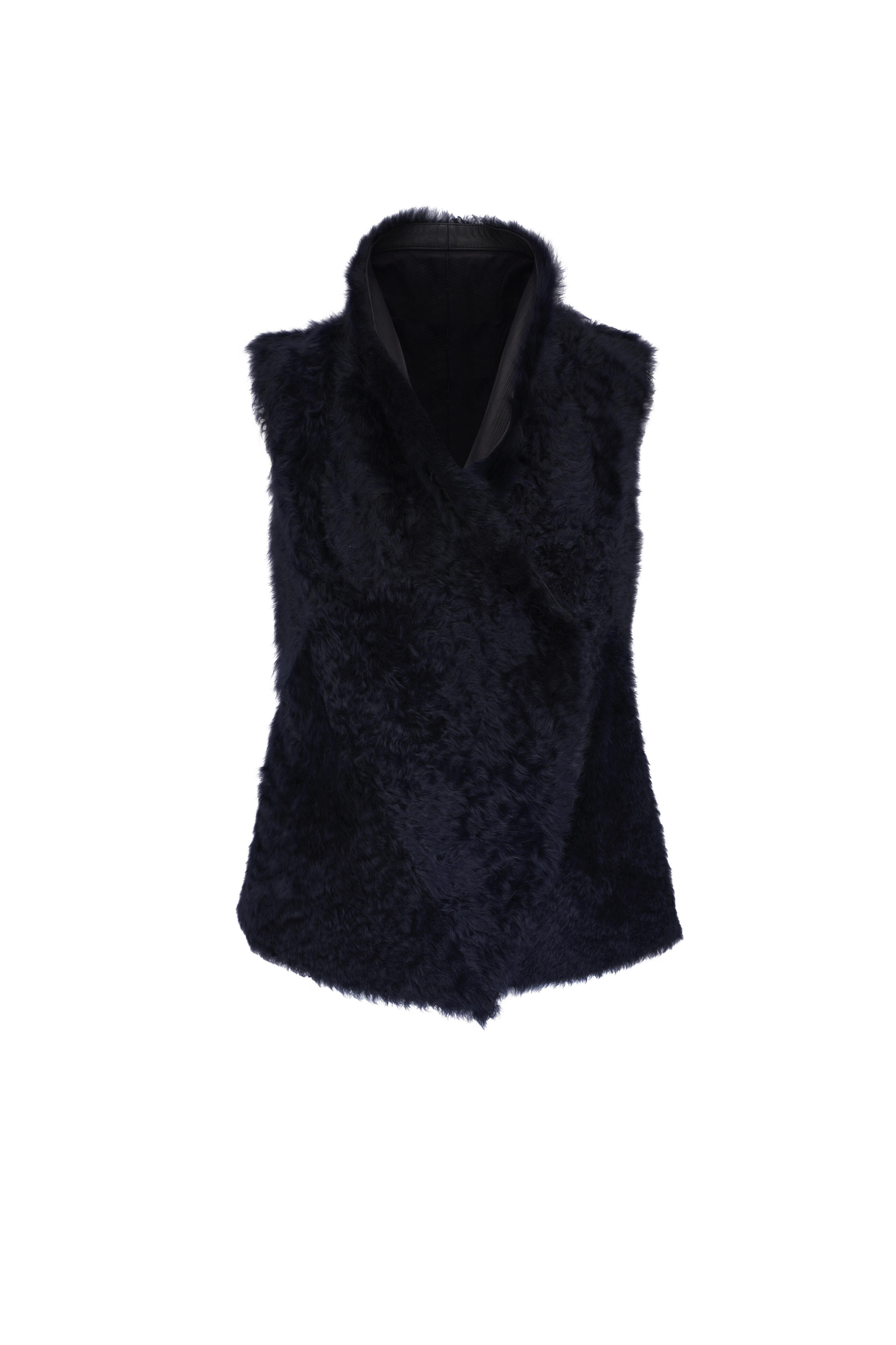 KZ_K Studio - Mechanic Navy Blue Shearling Vest