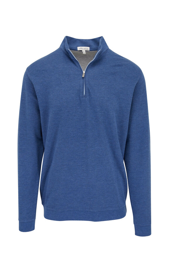 Peter Millar - Crown Nordic Blue Quarter Zip Pullover