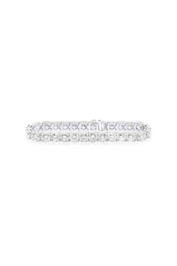 Diana M Jewels 18k White Gold Diamond Tennis Bracelet - view 1
