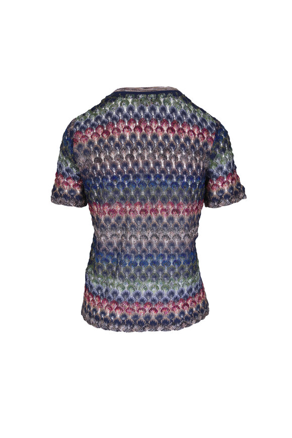 Missoni Multicolor Short Sleeve Crewneck Shirt - view 2
