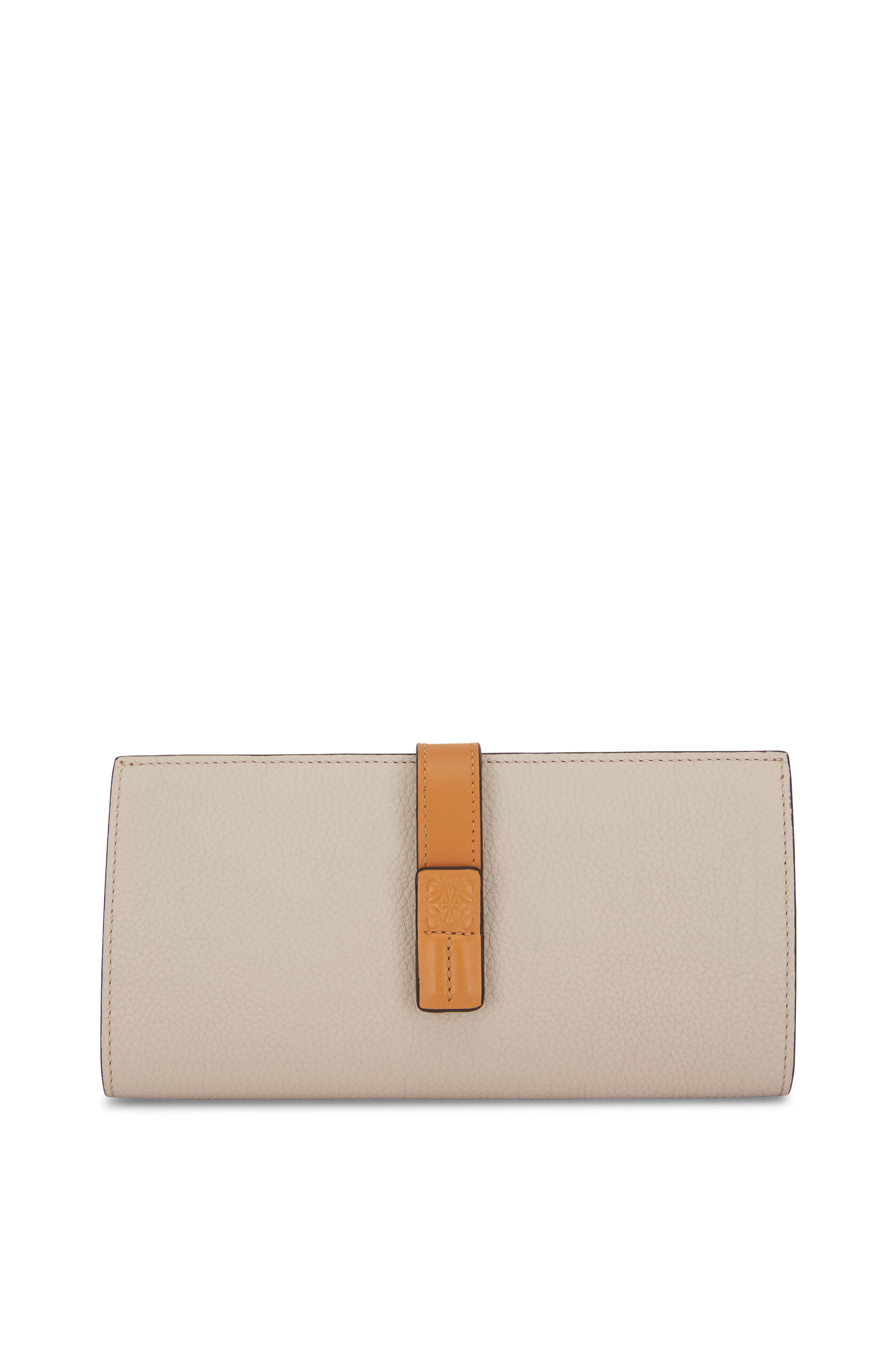 Loewe - Light Oat & Honey Leather Large Vertical Wallet