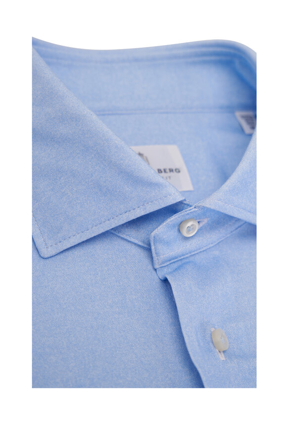 Emanuel Berg - Light Blue 4-Way Stretch Shirt