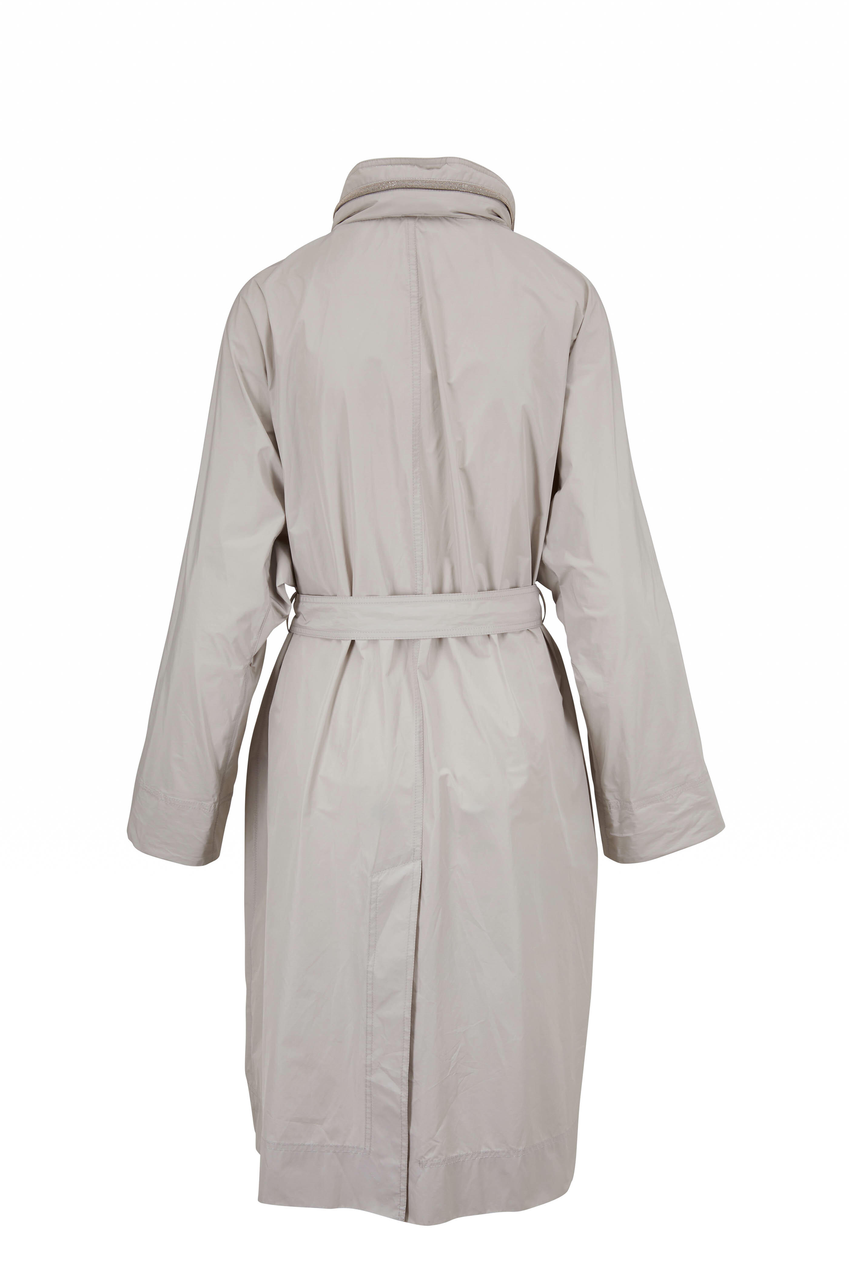 コート Brunello Cucinelli Coats Brown Belted suede coat | BRUNELLO CUCINELLI | NET-A-PORTER